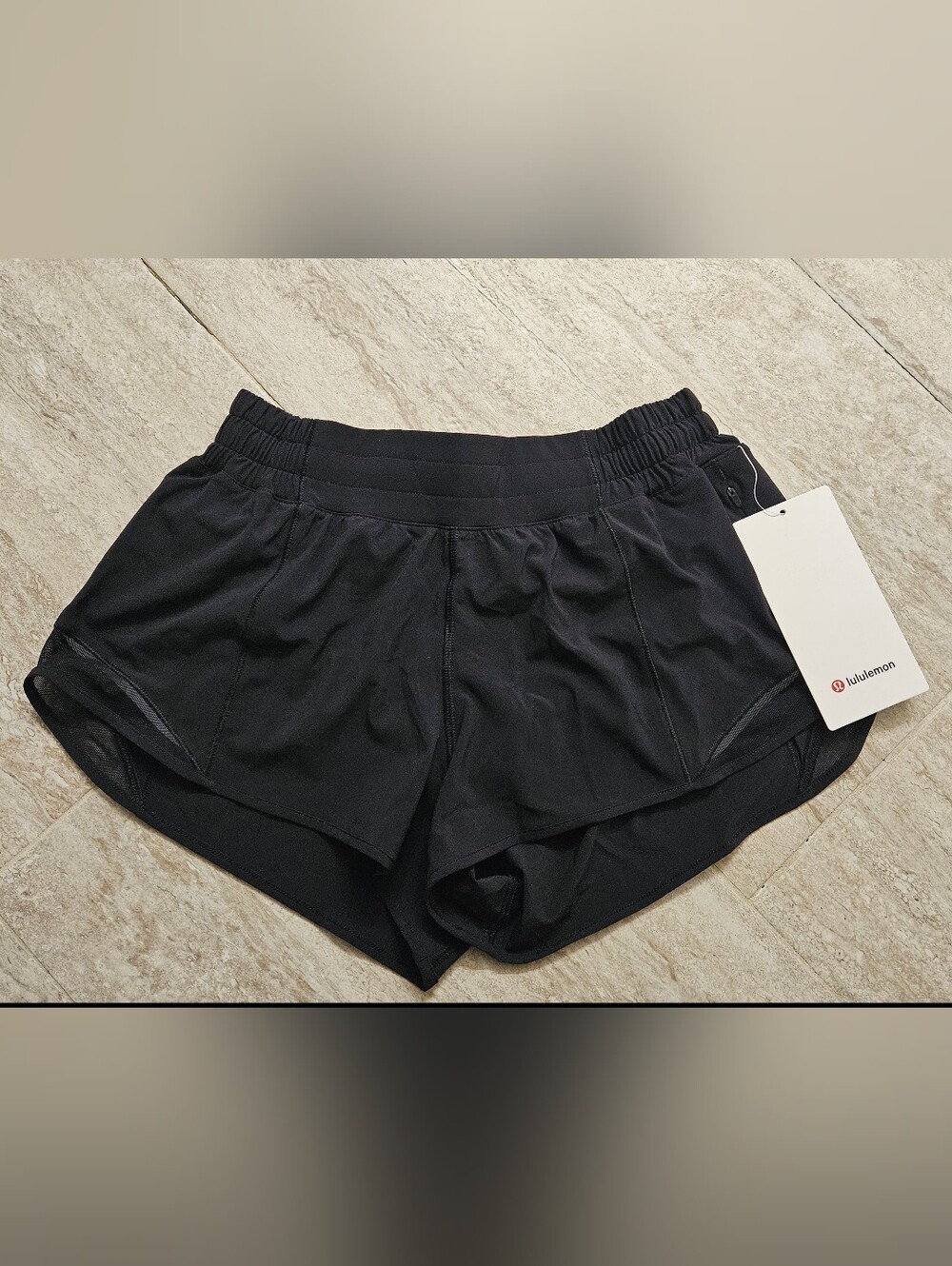 NWT Lululemon Black Hotty Hot Running Shorts